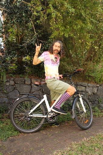Chris and his Earth electric bike
