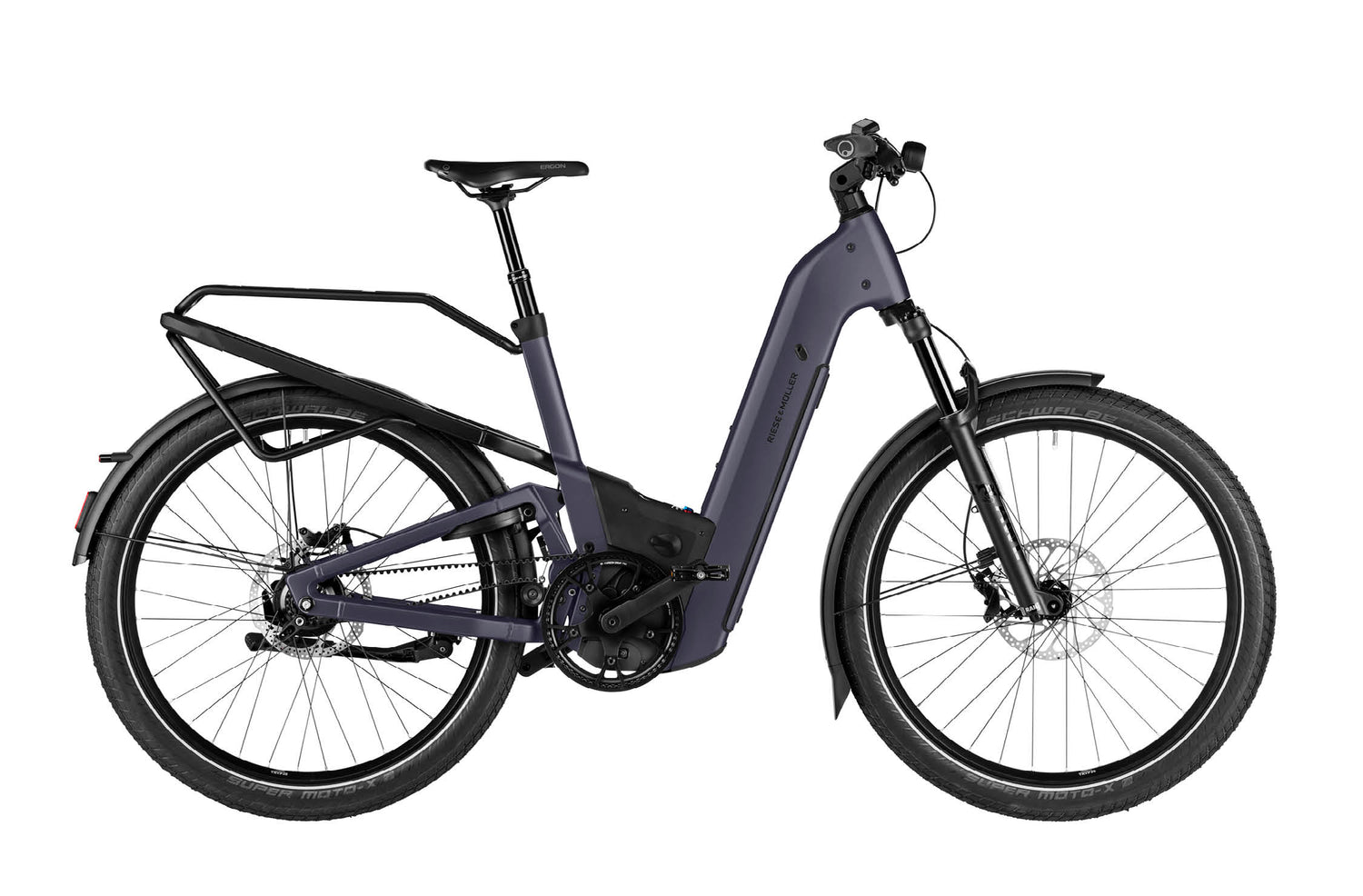 Riese & Muller Homage5 GT Rohloff EBike, Night w Standard Carrier | Electric Bikes Brisbane