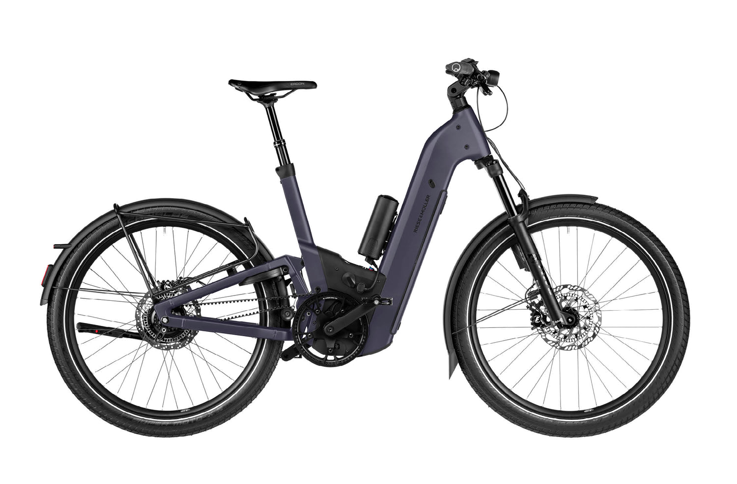 Riese & Muller Homage5 GT Rohloff EBike, Night w ABS Pannier Rack Powermore | Electric Bikes Brisbane