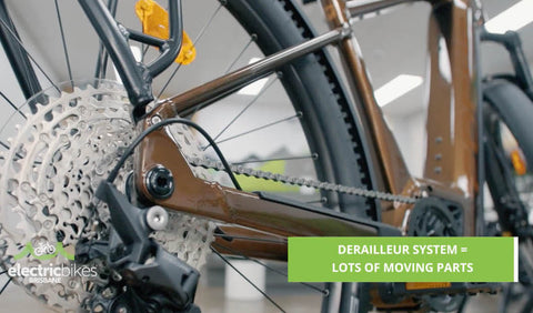 Derailleur chain-driven drive system