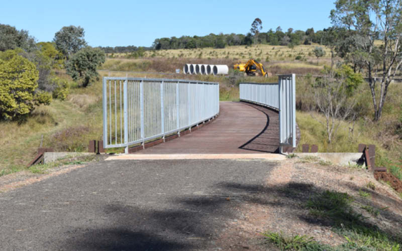 South Burnett Rail Trail - An E-Bike Day Trip - Curved Bridge