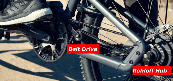 Rohloff and belt drive drivetrain