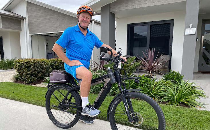 Murray on his Riese & Muller Supercharger Rohloff ebike | Electric Bikes Brisbane