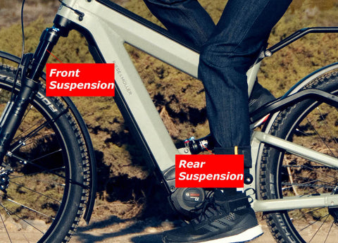 Suspension on EBikes | Adventure EBikes | Electric Bikes Brisbane