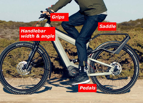 EBike Touch Points that add Comfort