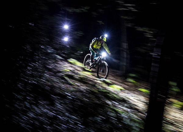 Night mountain bike racing