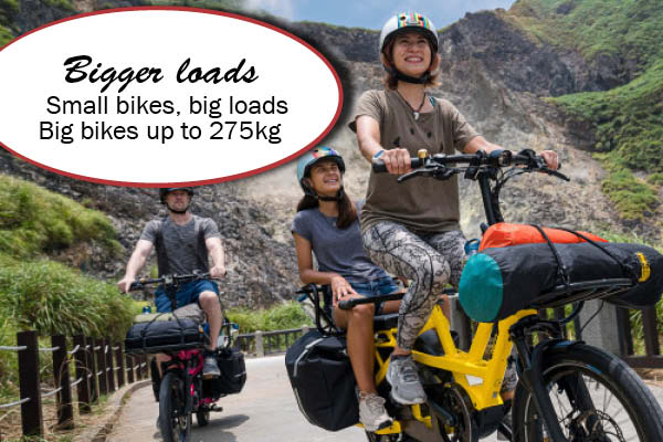 Bigger loads, bigger hills