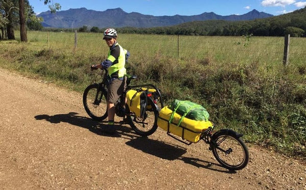 Man riding a touring electric bike | Electric Bikes Brisbane