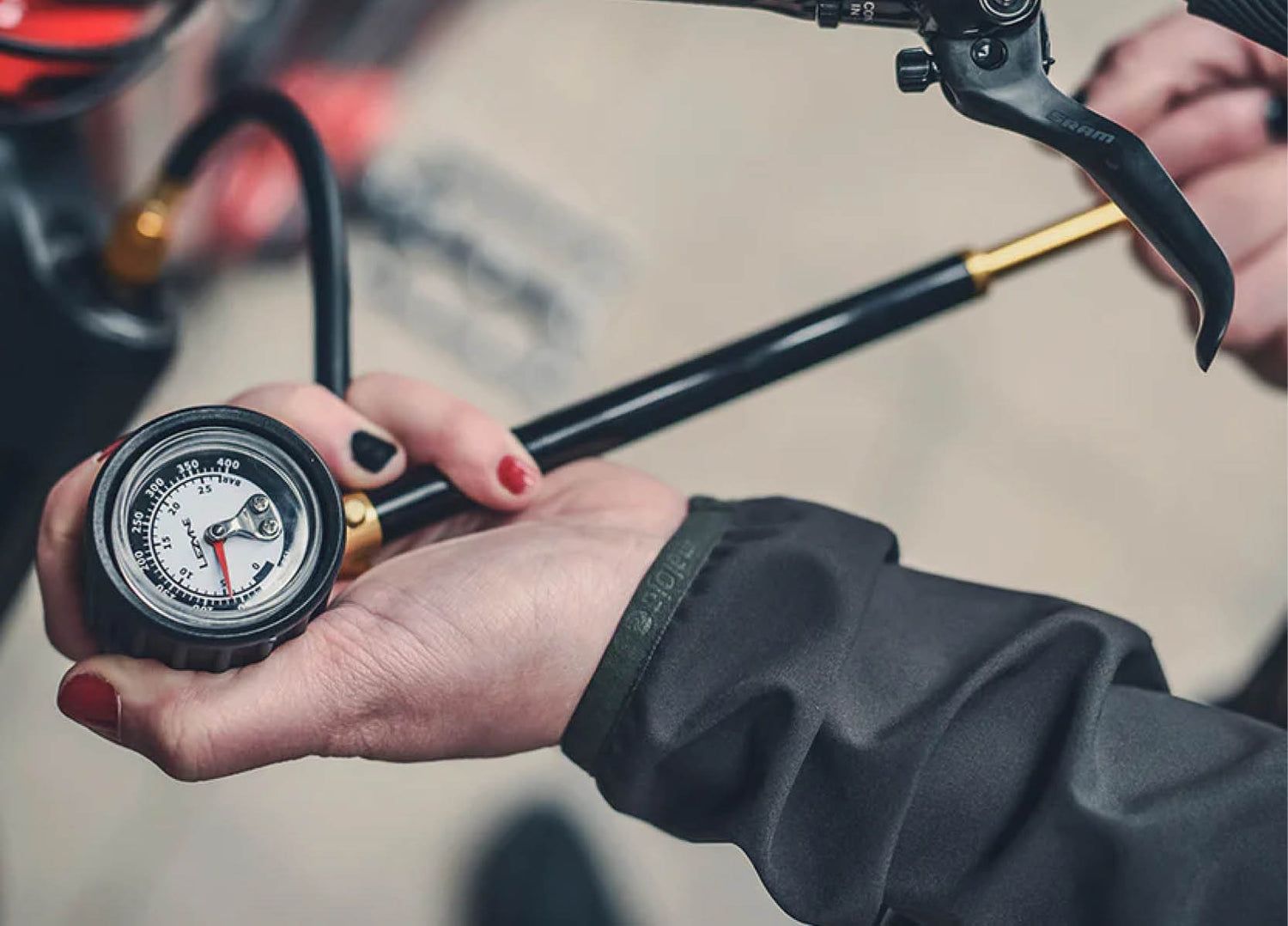 Lezyne Shock Pump for eMTBs and EBike suspension | Electric Bikes Brisbane