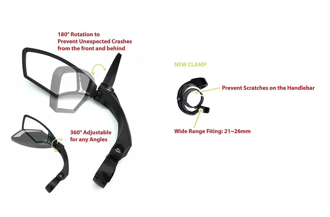 Hafny Handlebar eBike Mirror | Electric Bikes Brisbane