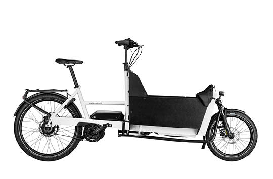 Riese & Muller Transporter2 65 Cargo EBike, Box and Tarpaulin rolled up EBike | Electric Bikes Brisbane