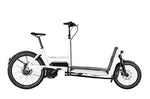 Riese & Muller Transporter2 65 Cargo EBike, White with Boards EBike | Electric Bikes Brisbane