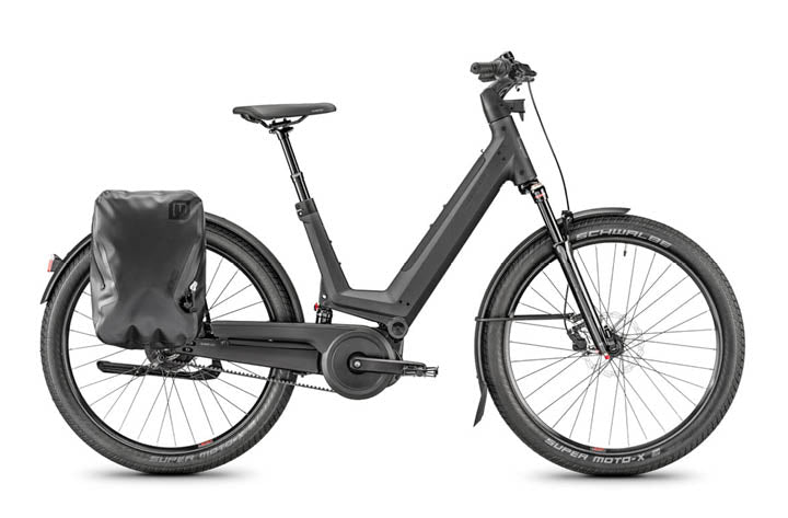 Moustache J.All Cues EBike w Light Rack, Black | Electric Bikes Brisbane