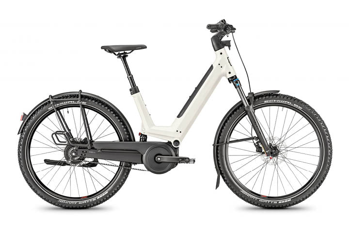 Moustache J.All Enviolo EBike w Light Rack, Silk Grey| Electric Bikes Brisbane