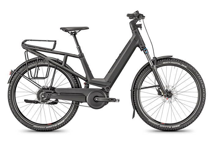 Moustache J.All Enviolo EBike 2024 w Suspended Rack, Black | Electric Bikes Brisbane