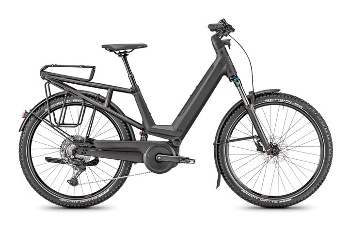 Moustache J.All Cues EBike w Suspended Rack, Black | Electric Bikes Brisbane