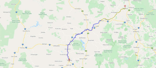 south burnett rail trail map